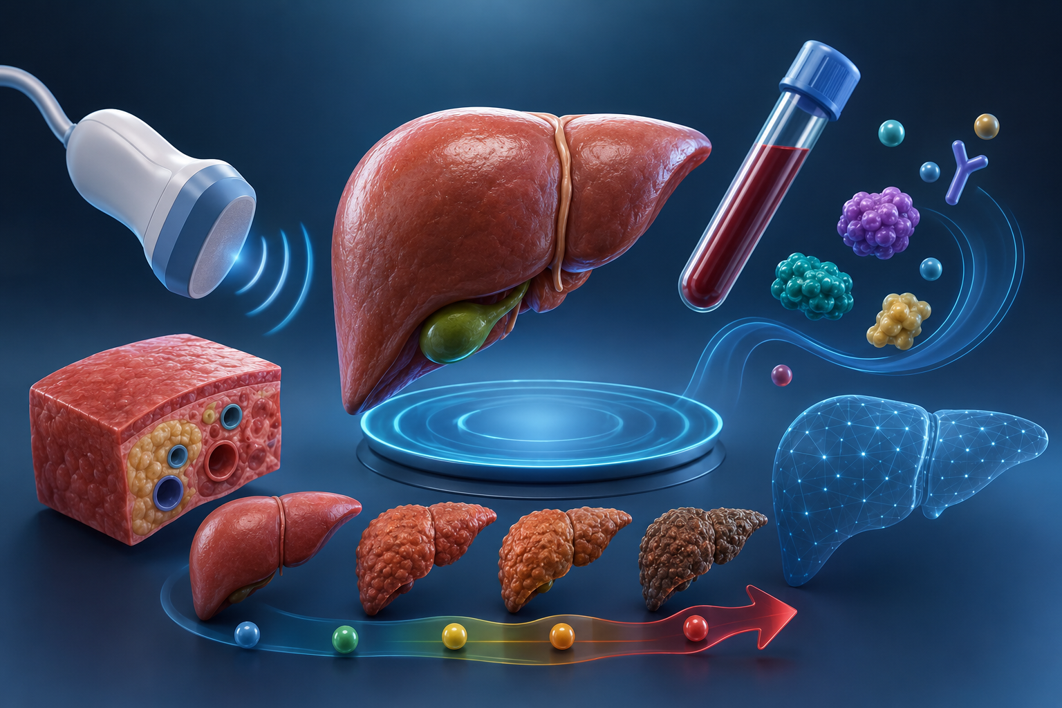 Marcadores no invasivos de fibrosis hepática